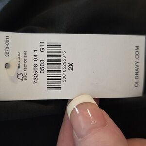 Old Navy Stretchtec Quick Dry Black Cargo Athleisure Pants - 2X NEW WT